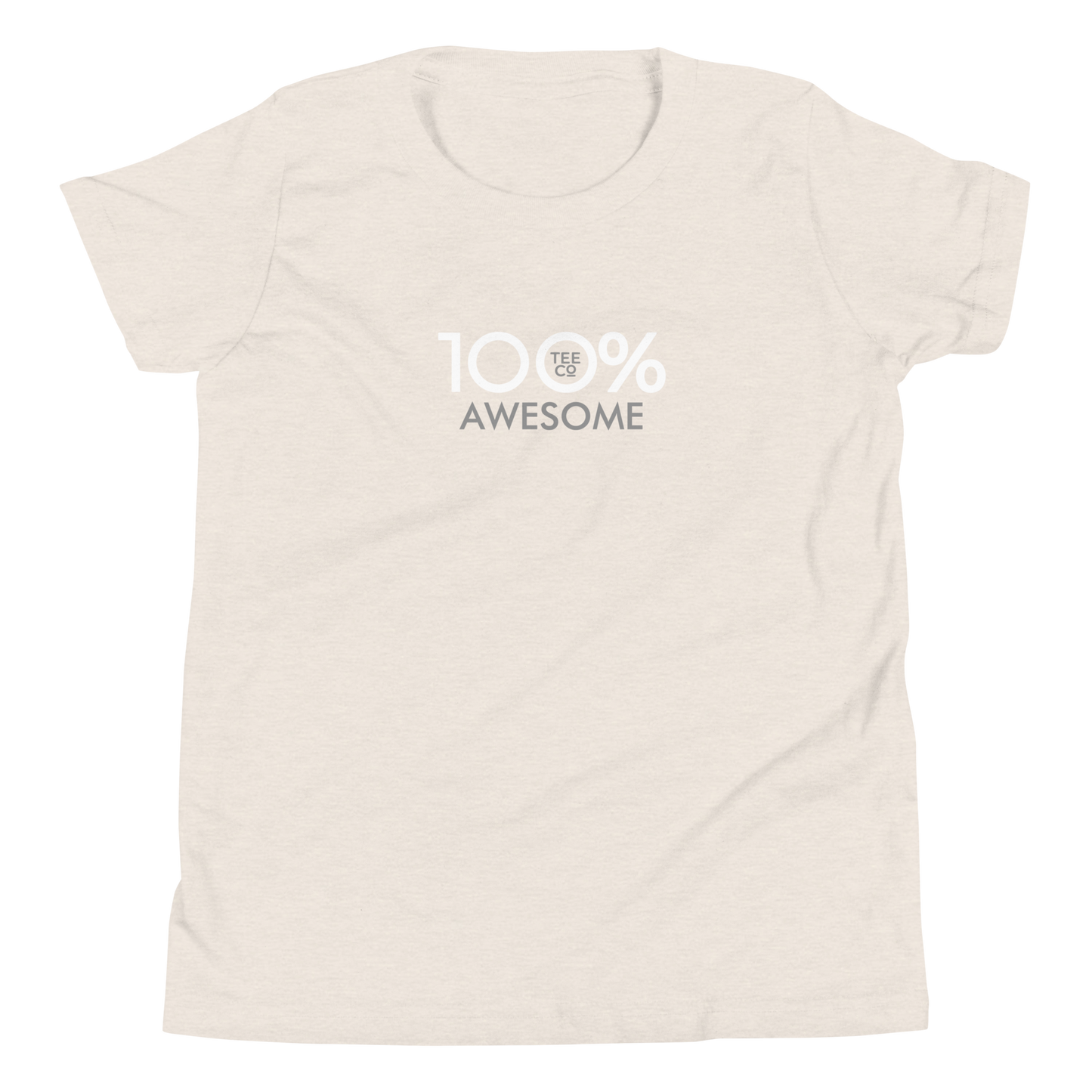 100% AWESOME Youth Short Sleeve Tee