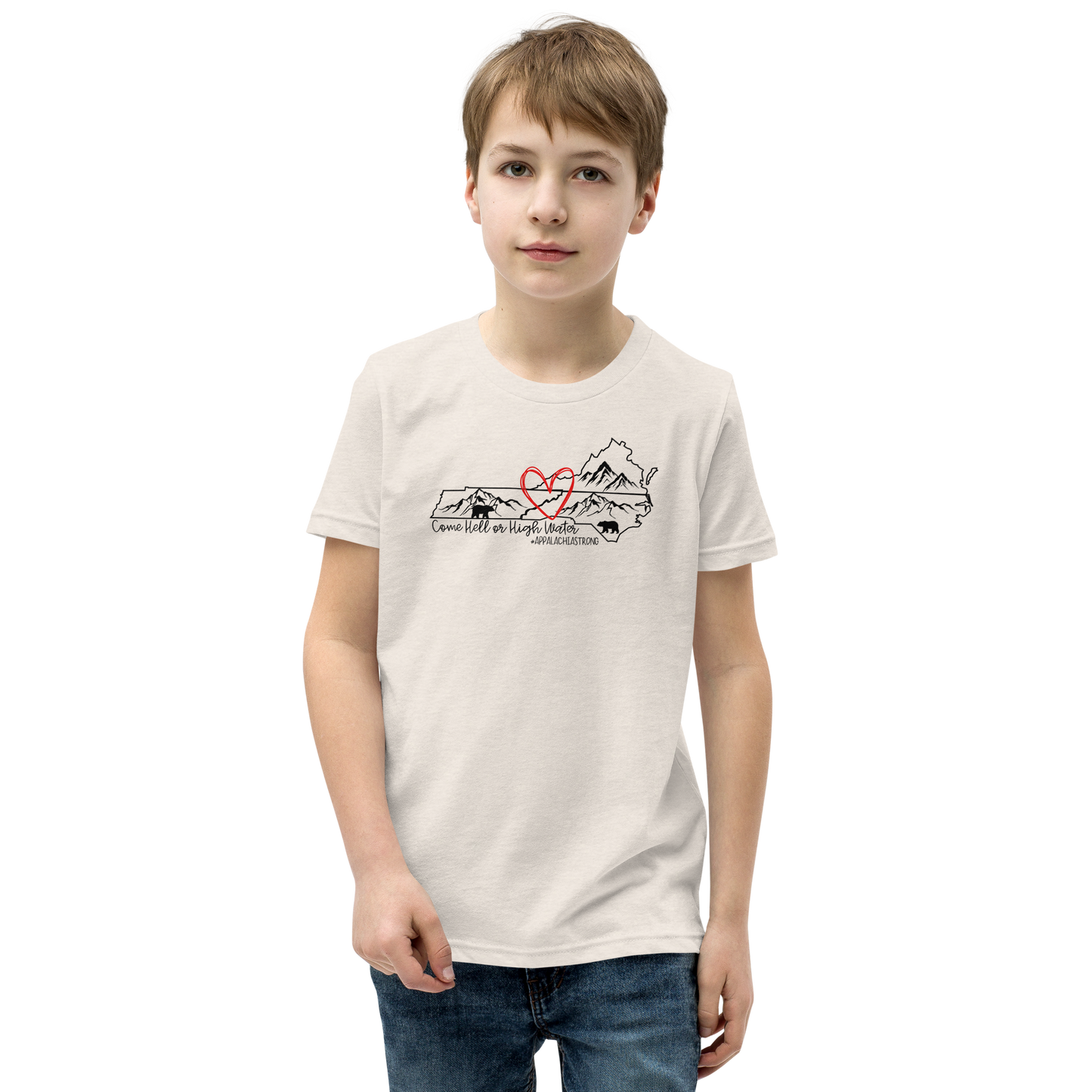 Appalachia Strong | Hurricane Helene Relief Youth Short Sleeve Tee Shirt
