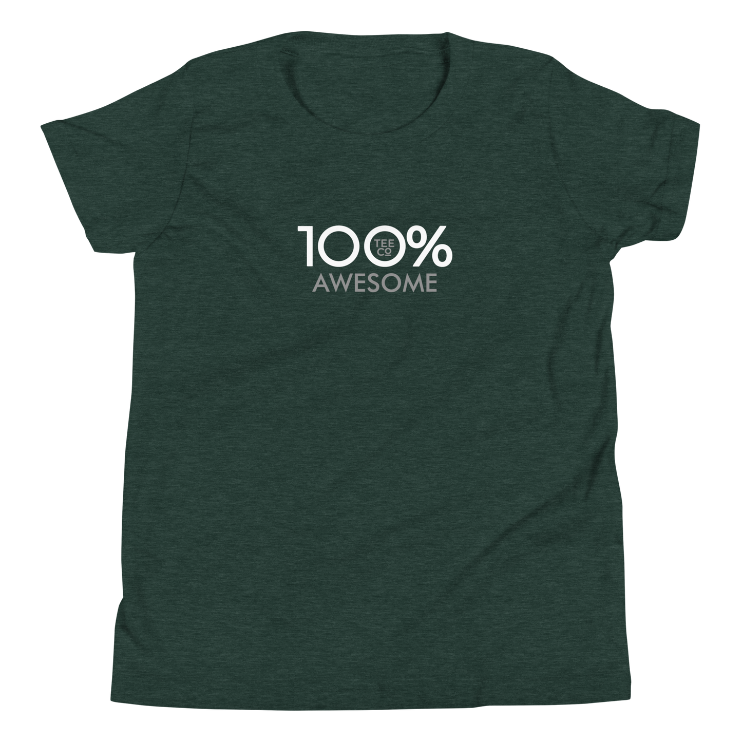 100% AWESOME Youth Short Sleeve Tee