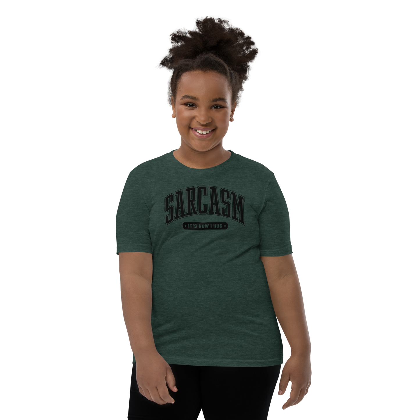 Sarcasm: It's How I Hug Youth Short Sleeve Tee Shirt