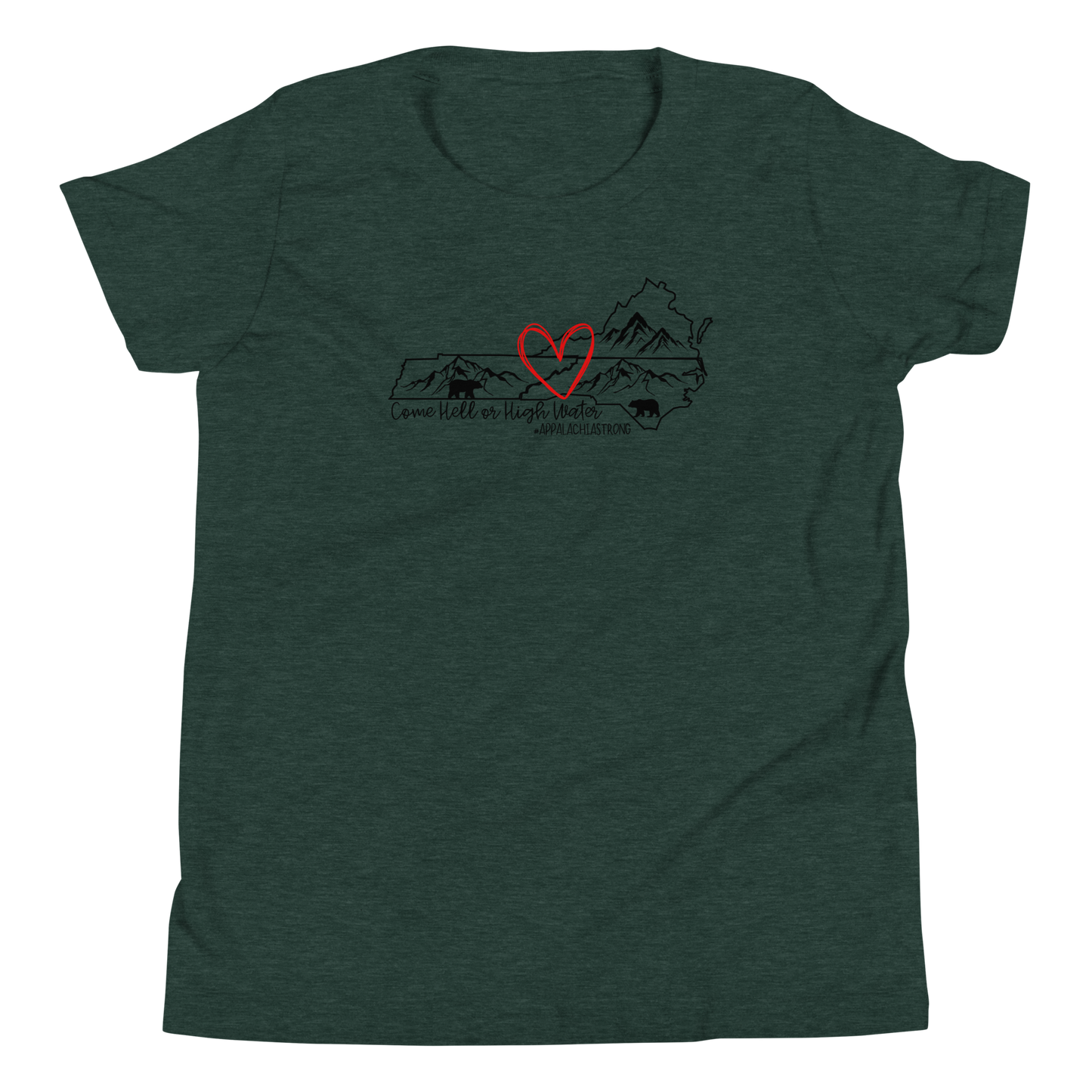 Appalachia Strong | Hurricane Helene Relief Youth Short Sleeve Tee Shirt
