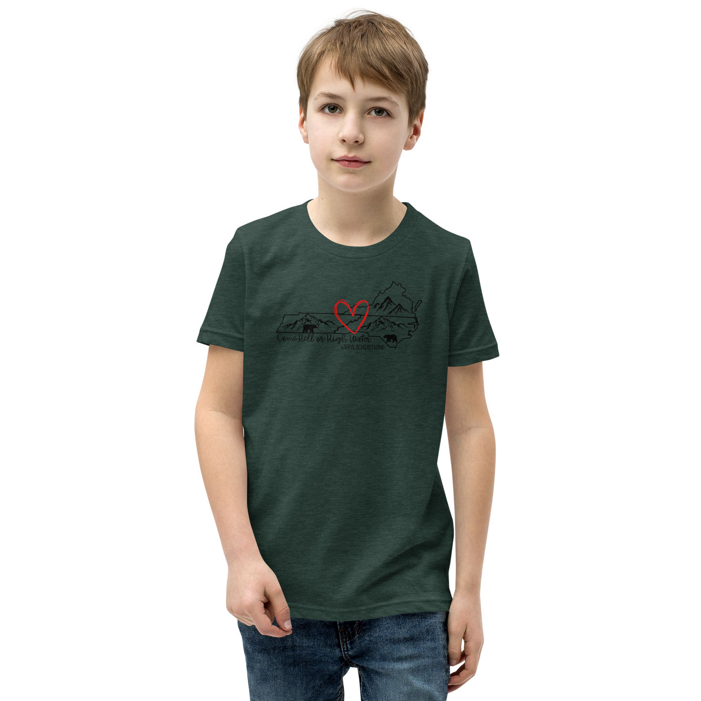 Appalachia Strong | Hurricane Helene Relief Youth Short Sleeve Tee Shirt