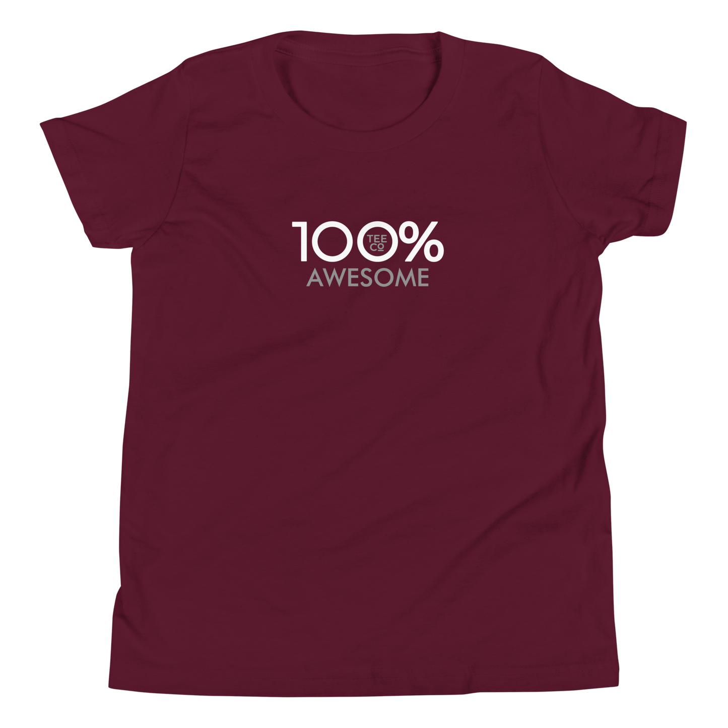 100% AWESOME Youth Short Sleeve Tee