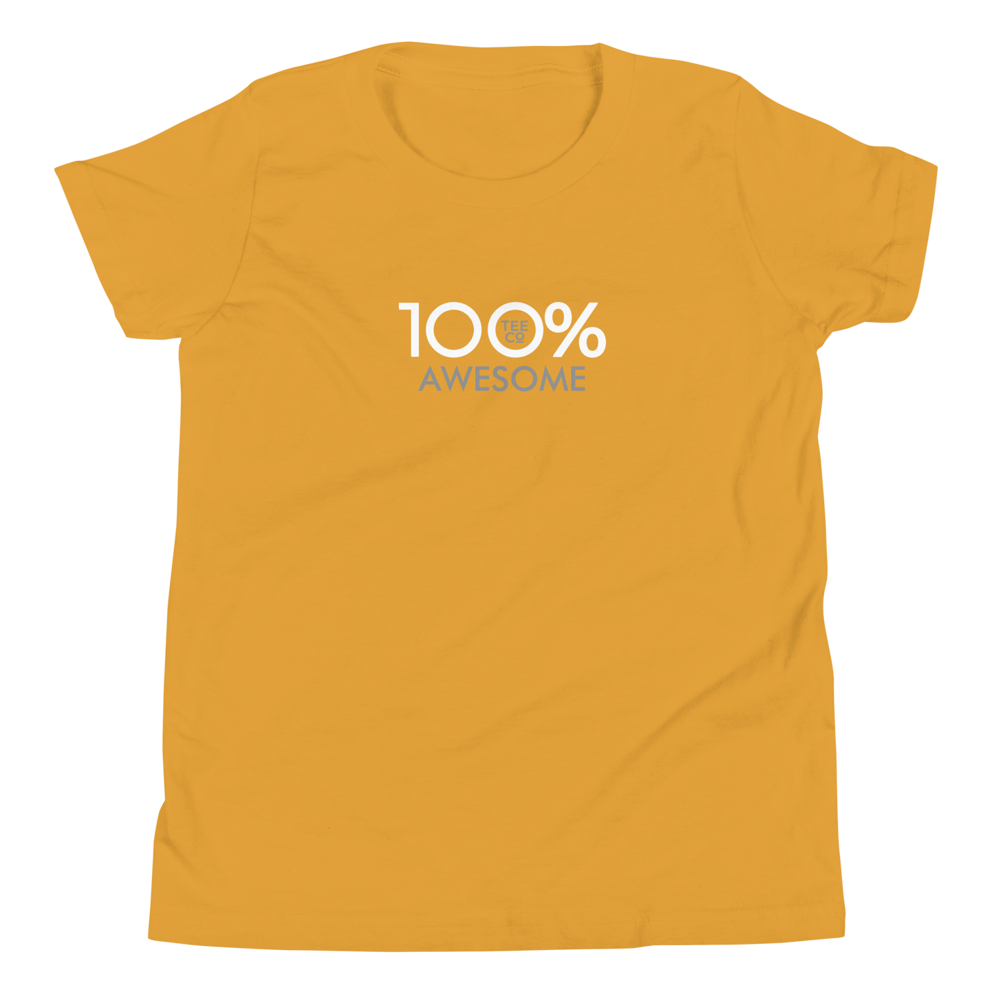 100% AWESOME Youth Short Sleeve Tee