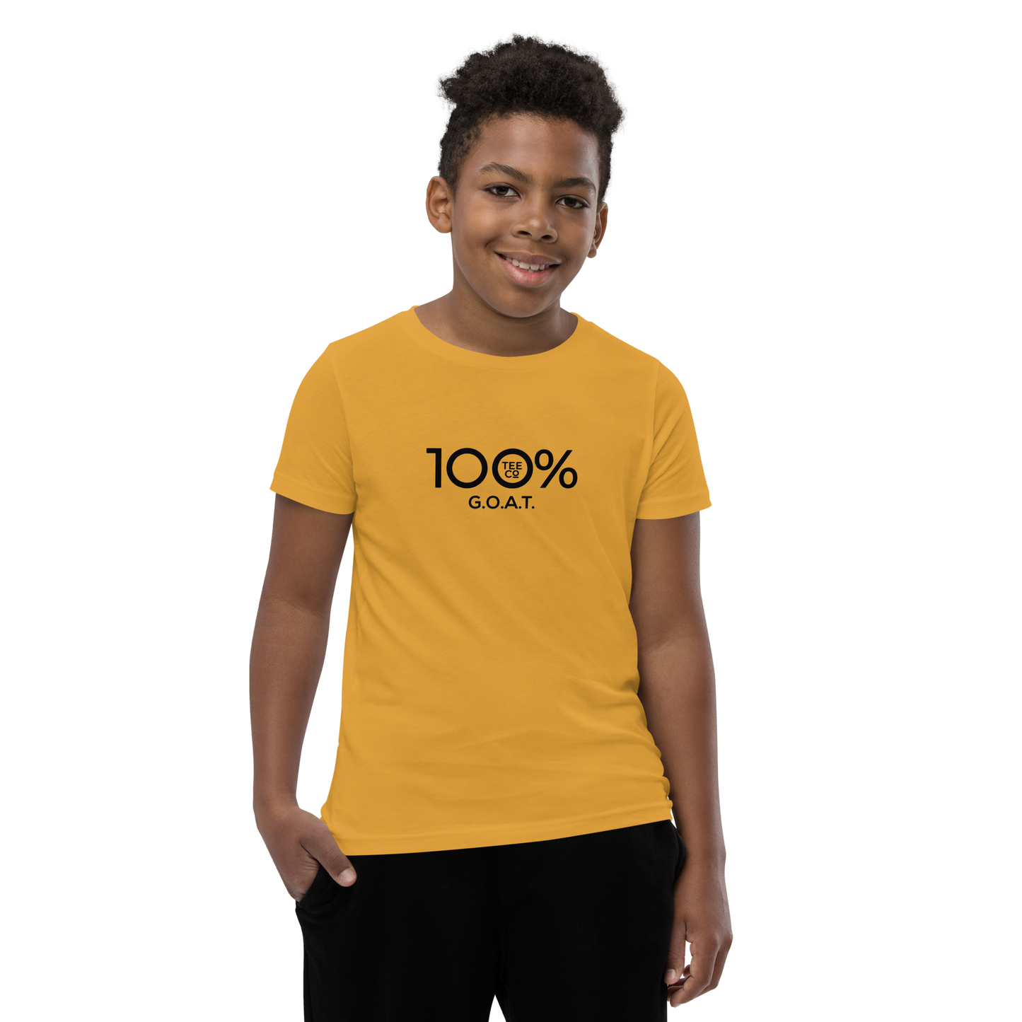 100% G.O.A.T. Youth Short Sleeve Tee