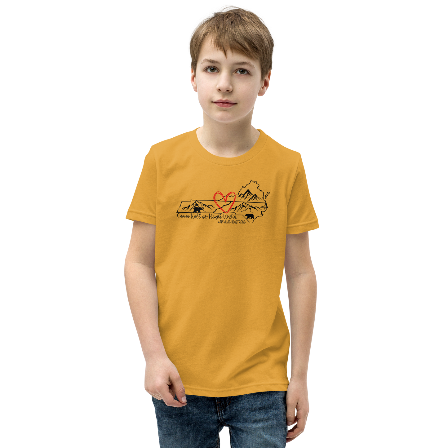 Appalachia Strong | Hurricane Helene Relief Youth Short Sleeve Tee Shirt