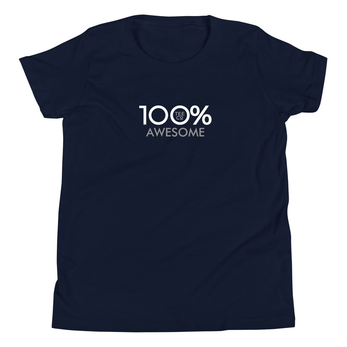 100% AWESOME Youth Short Sleeve Tee