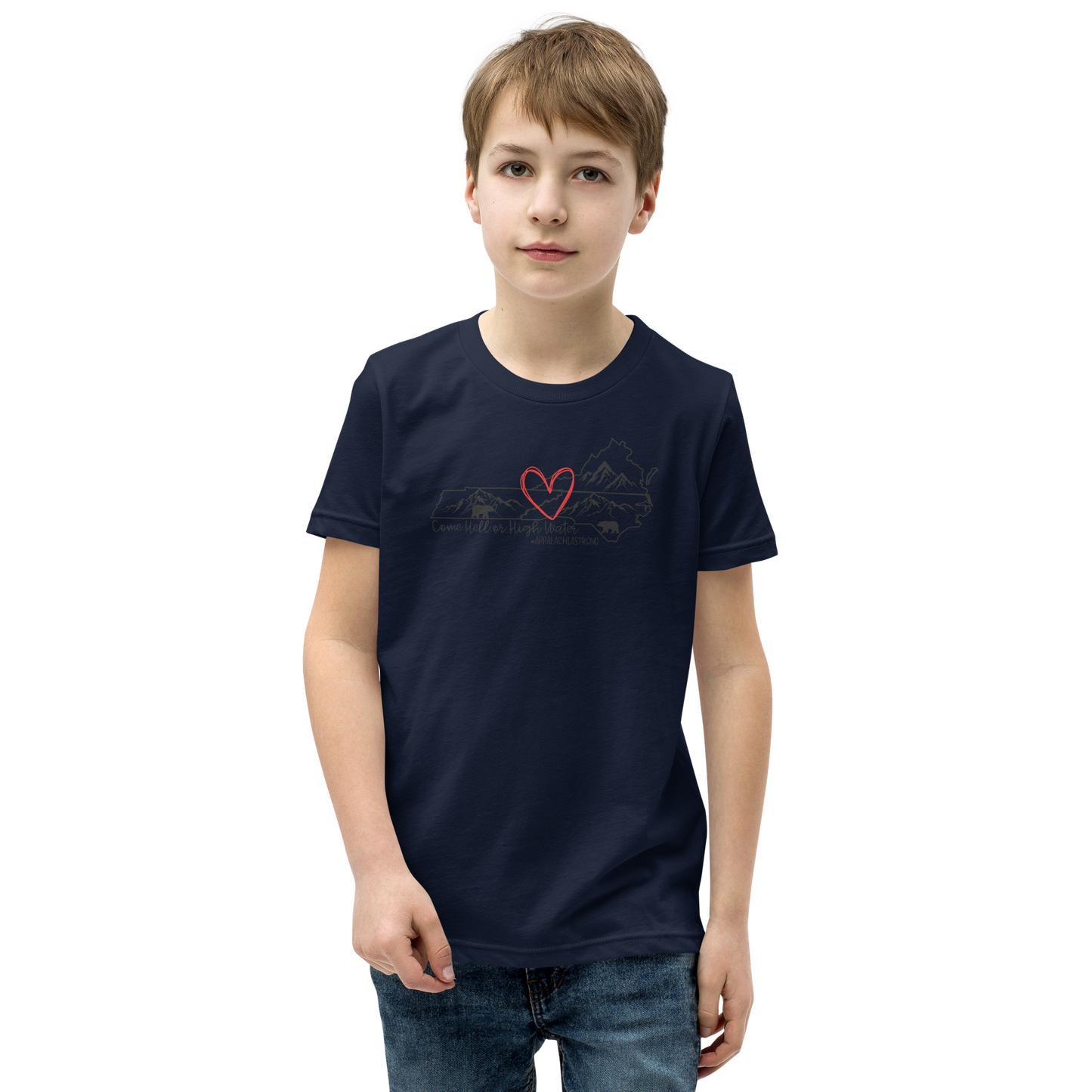 Appalachia Strong | Hurricane Helene Relief Youth Short Sleeve Tee Shirt