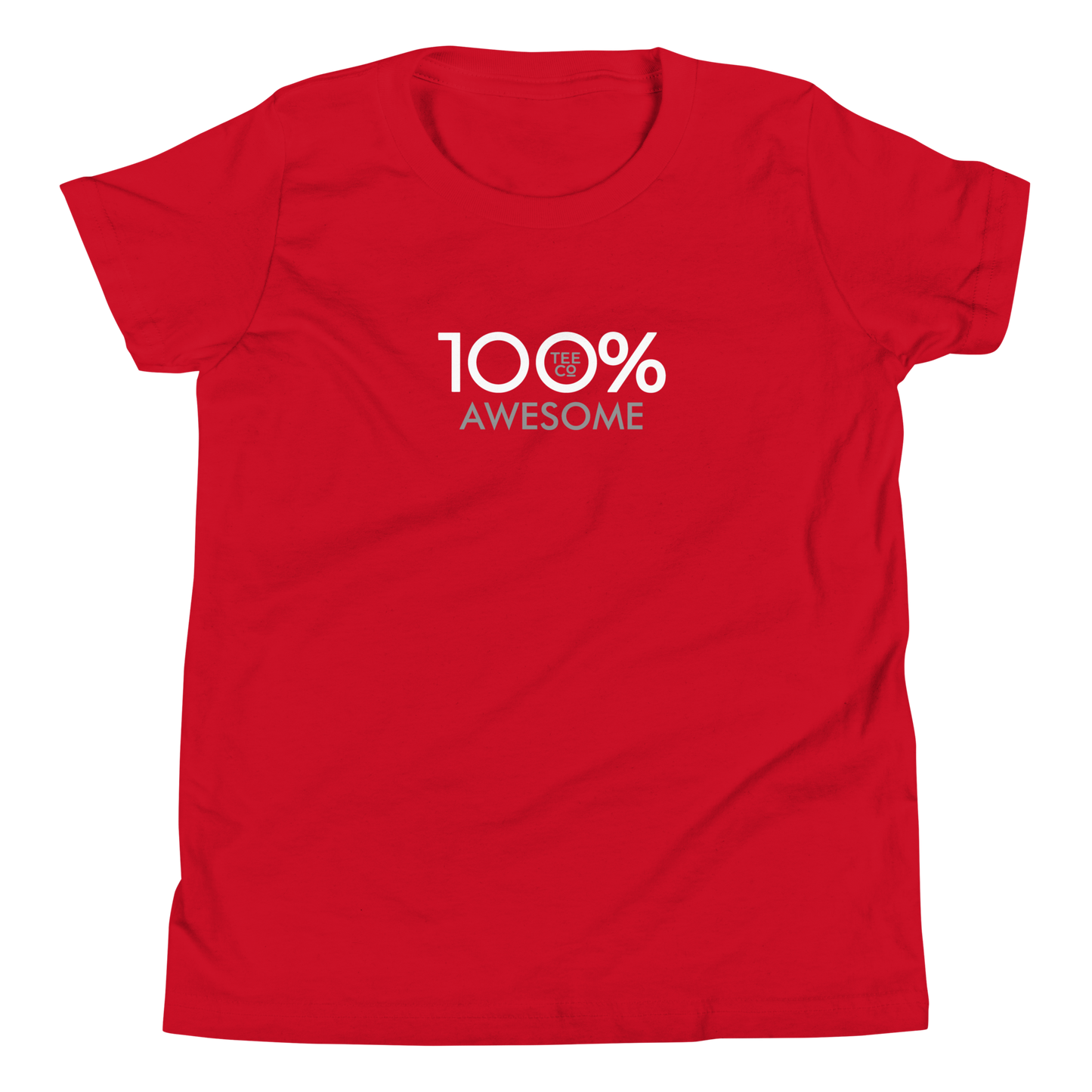 100% AWESOME Youth Short Sleeve Tee
