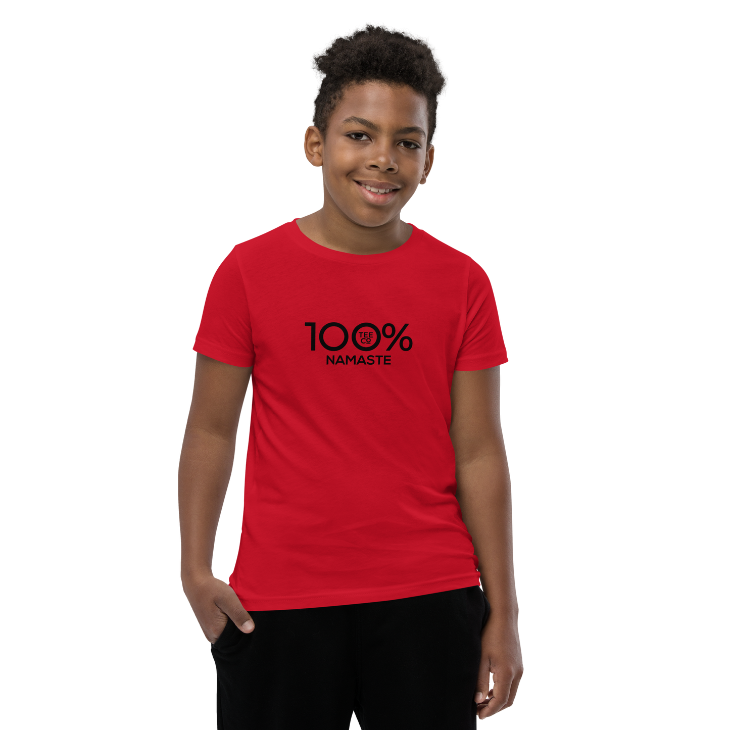 100% NAMASTE Youth Short Sleeve Tee