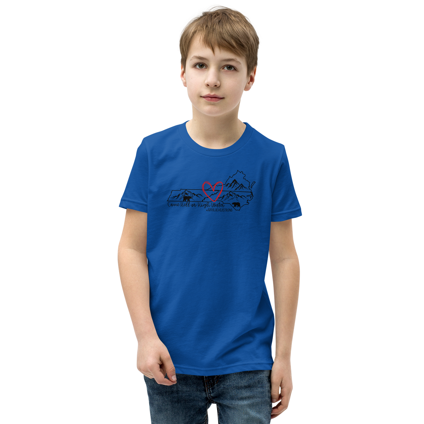 Appalachia Strong | Hurricane Helene Relief Youth Short Sleeve Tee Shirt
