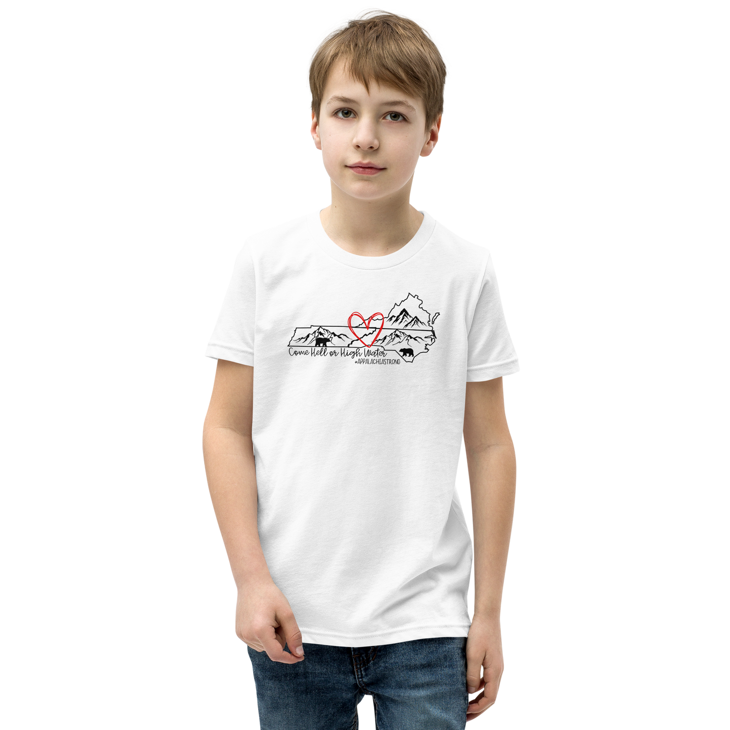 Appalachia Strong | Hurricane Helene Relief Youth Short Sleeve Tee Shirt