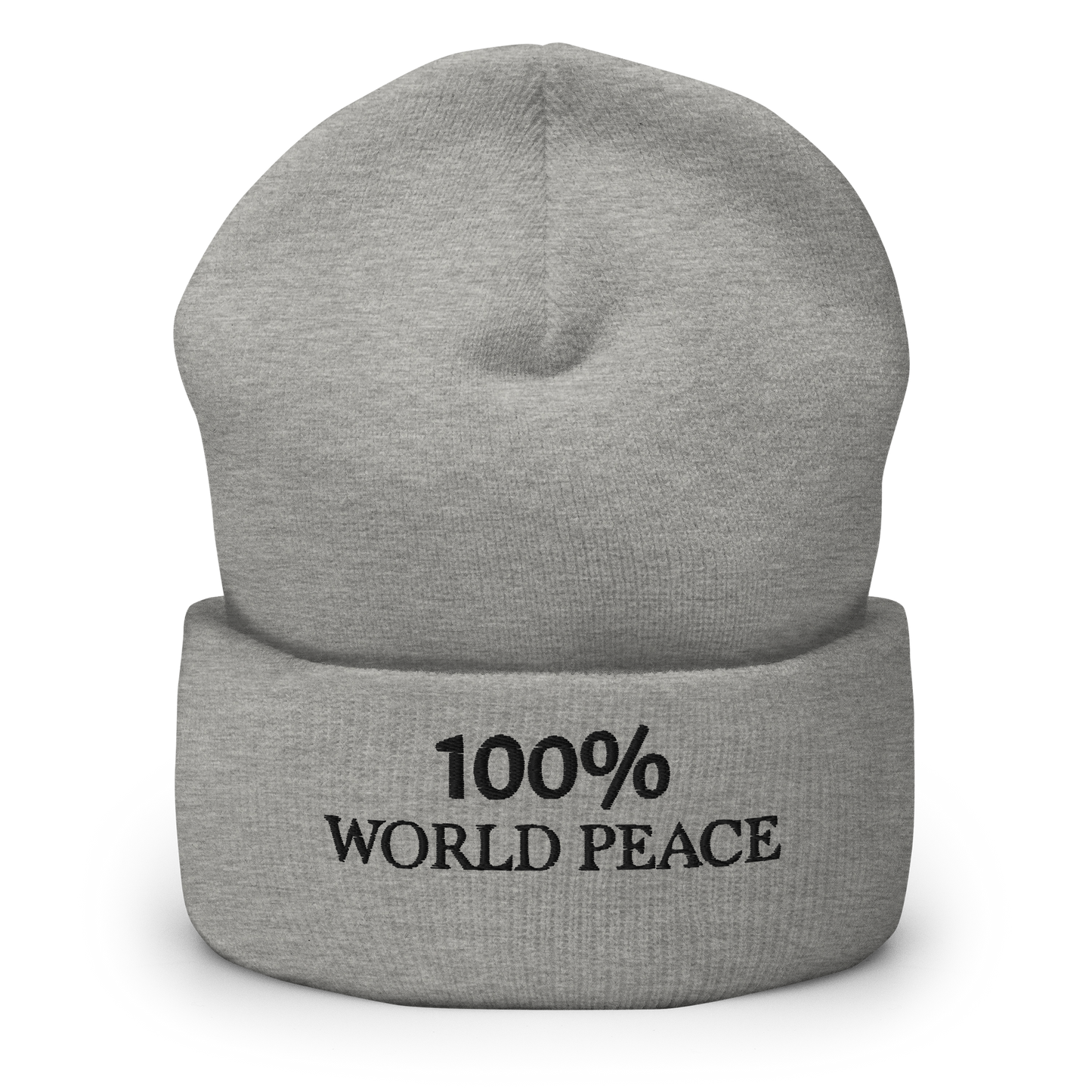 100% WORLD PEACE Cuffed Beanie
