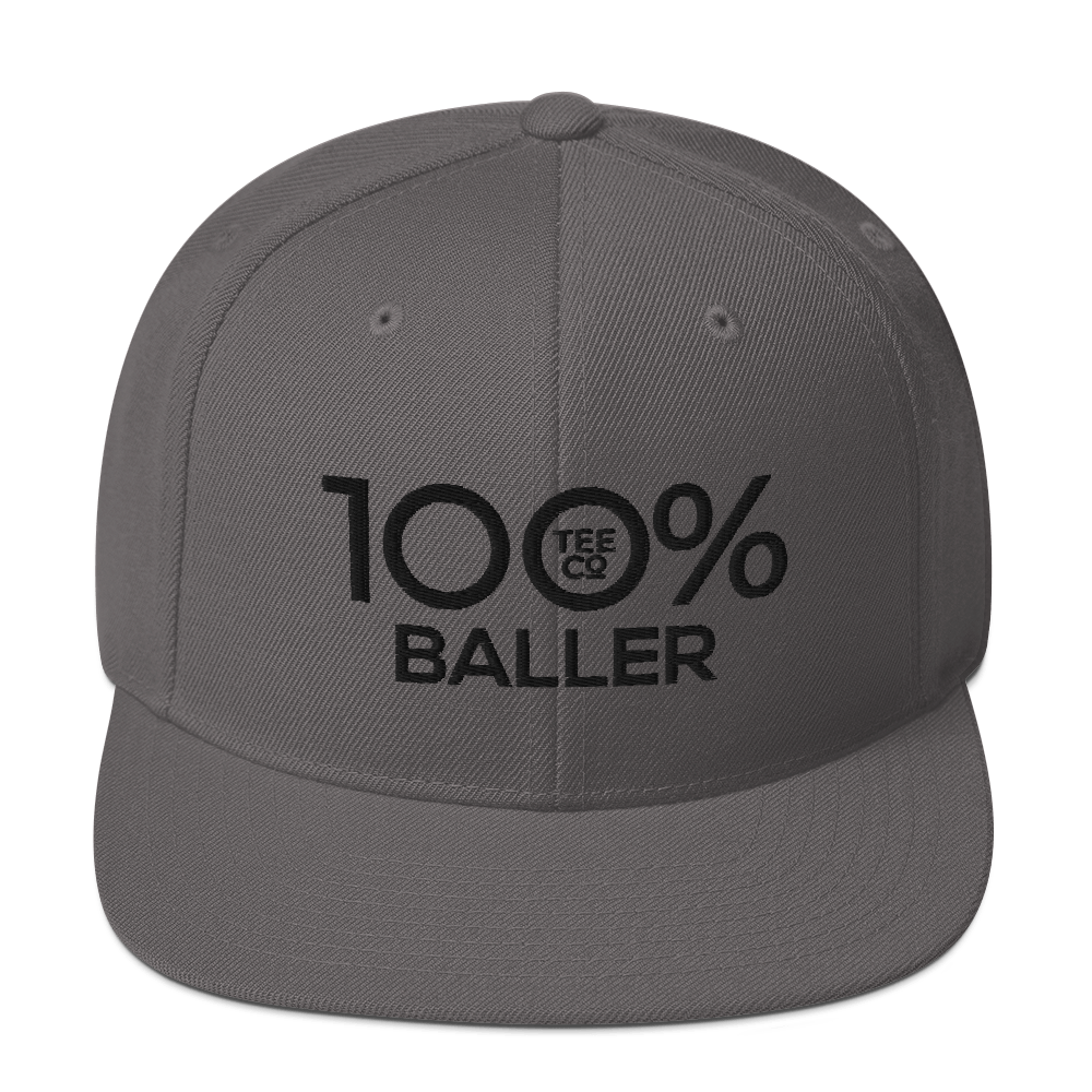 100% BALLER Snapback Hat - 100 Percent Tee Company