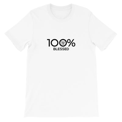 100% BLESSED Short-Sleeve Unisex Tee - 100 Percent Tee Company