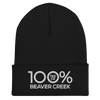 100% BEAVER CREEK Cuffed Beanie - 100 Percent Tee Company