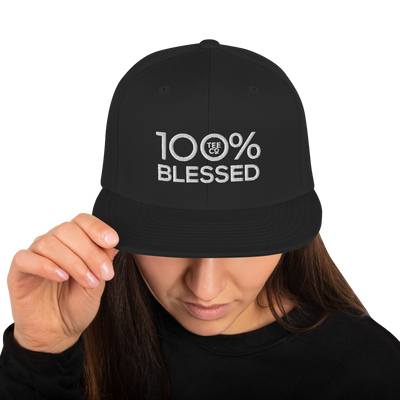 100% BLESSED Snapback Hat - 100 Percent Tee Company