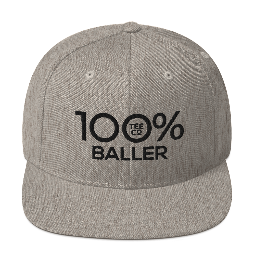 100% BALLER Snapback Hat - 100 Percent Tee Company