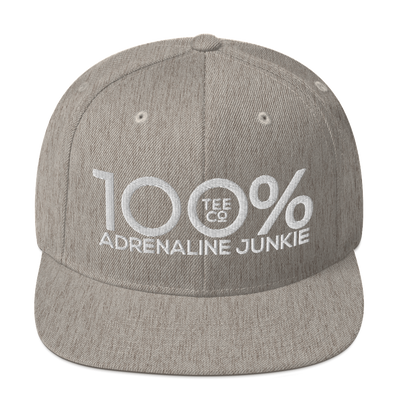 100% ADRENALINE JUNKIE Snapback Hat - 100 Percent Tee Company