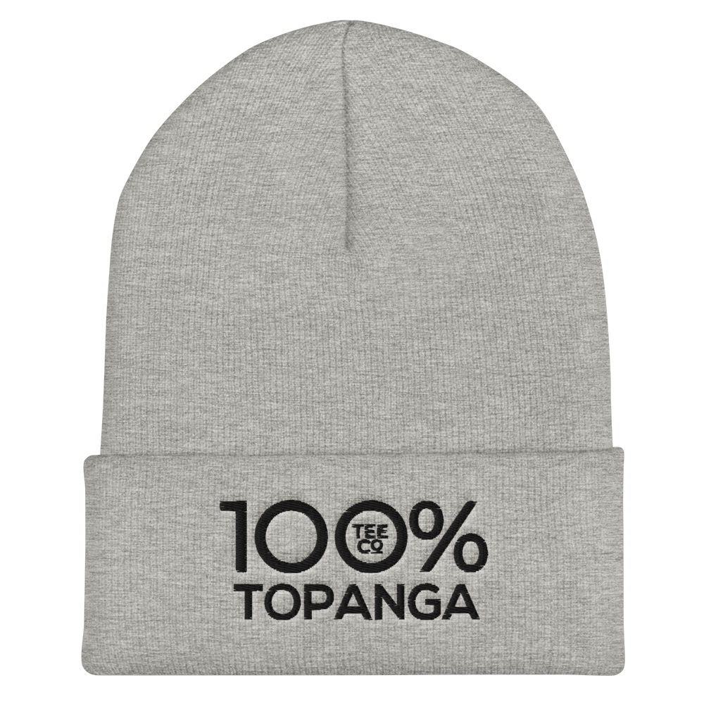 100% TOPANGA Cuffed Beanie - 100 Percent Tee Company