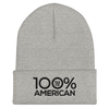 100% AMERICAN Cuffed Beanie - 100 Percent Tee Company