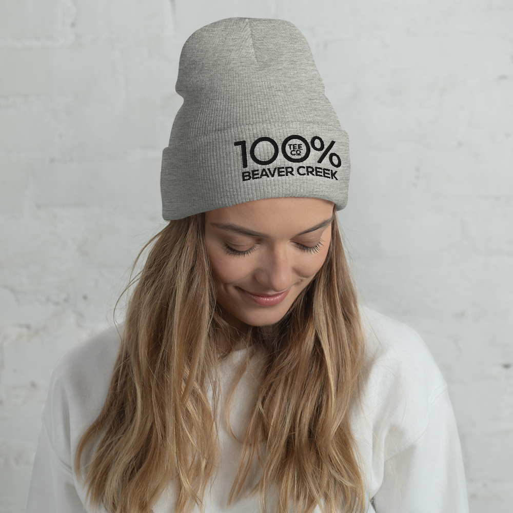 100% BEAVER CREEK Cuffed Beanie - 100 Percent Tee Company