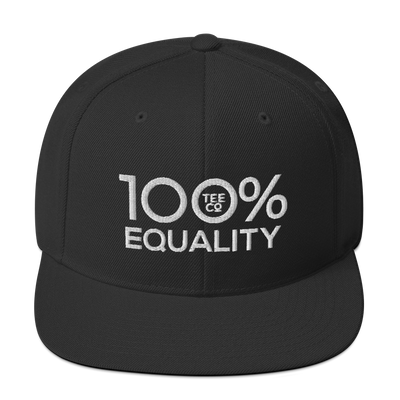 100% EQUALITY Snapback Hat - 100 Percent Tee Company