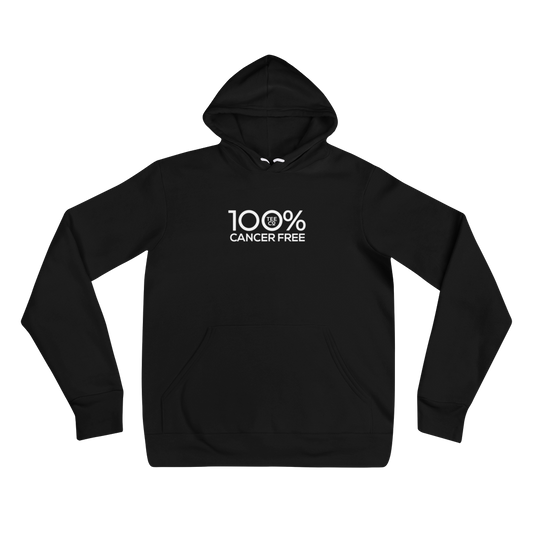 100% CANCER FREE Unisex Hoodie - 100 Percent Tee Company