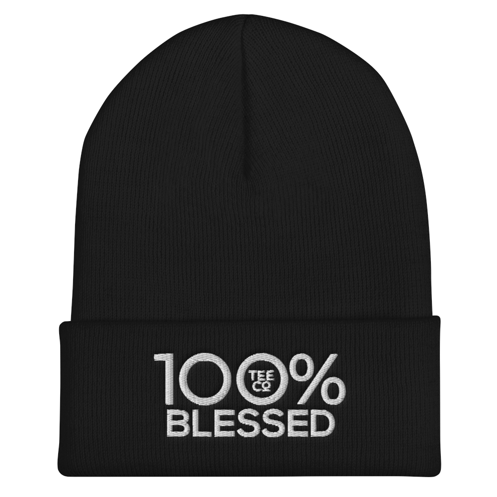 100% BLESSED Cuffed Beanie - 100 Percent Tee Company