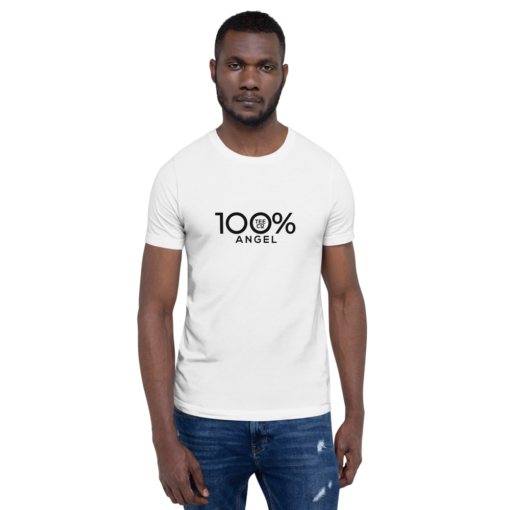 100% ANGEL Short-Sleeve Unisex Tee - 100 Percent Tee Company