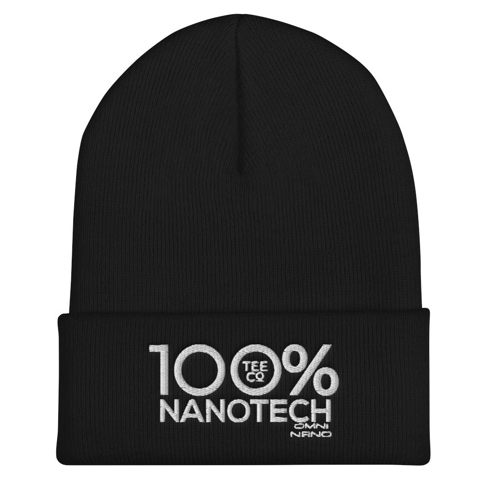 100% NANOTECH Cuffed Beanie to benefit Omni Nano - 100 Percent Tee Company
