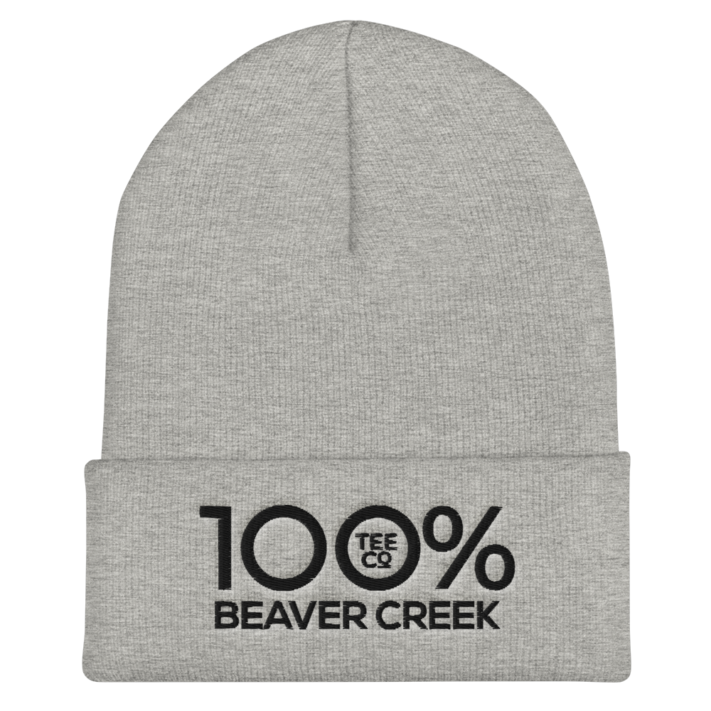 100% BEAVER CREEK Cuffed Beanie - 100 Percent Tee Company