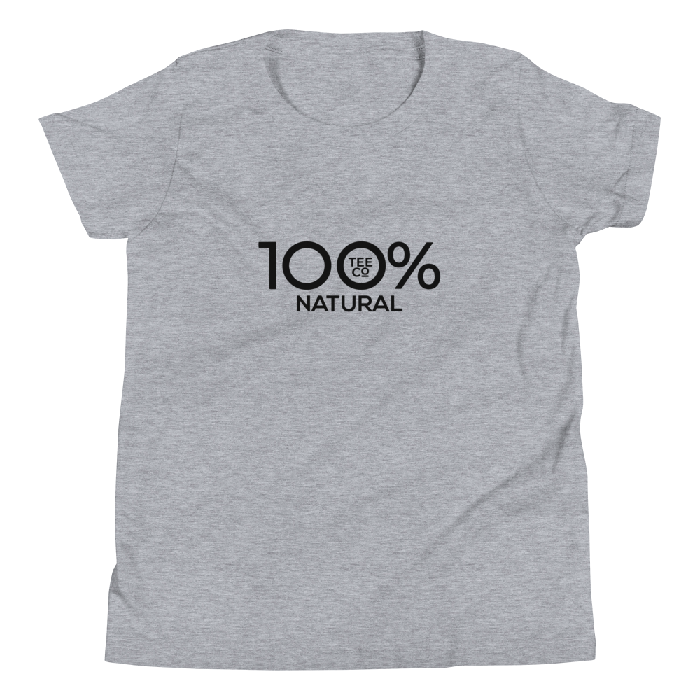 100% NATURAL Youth Short Sleeve Tee - 100 Percent Tee Company
