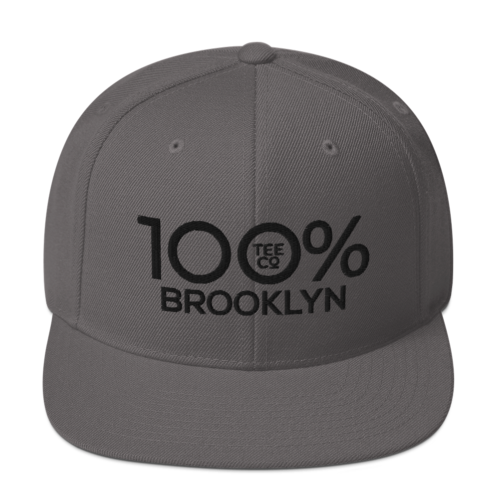 100% BROOKLYN Snapback Hat - 100 Percent Tee Company