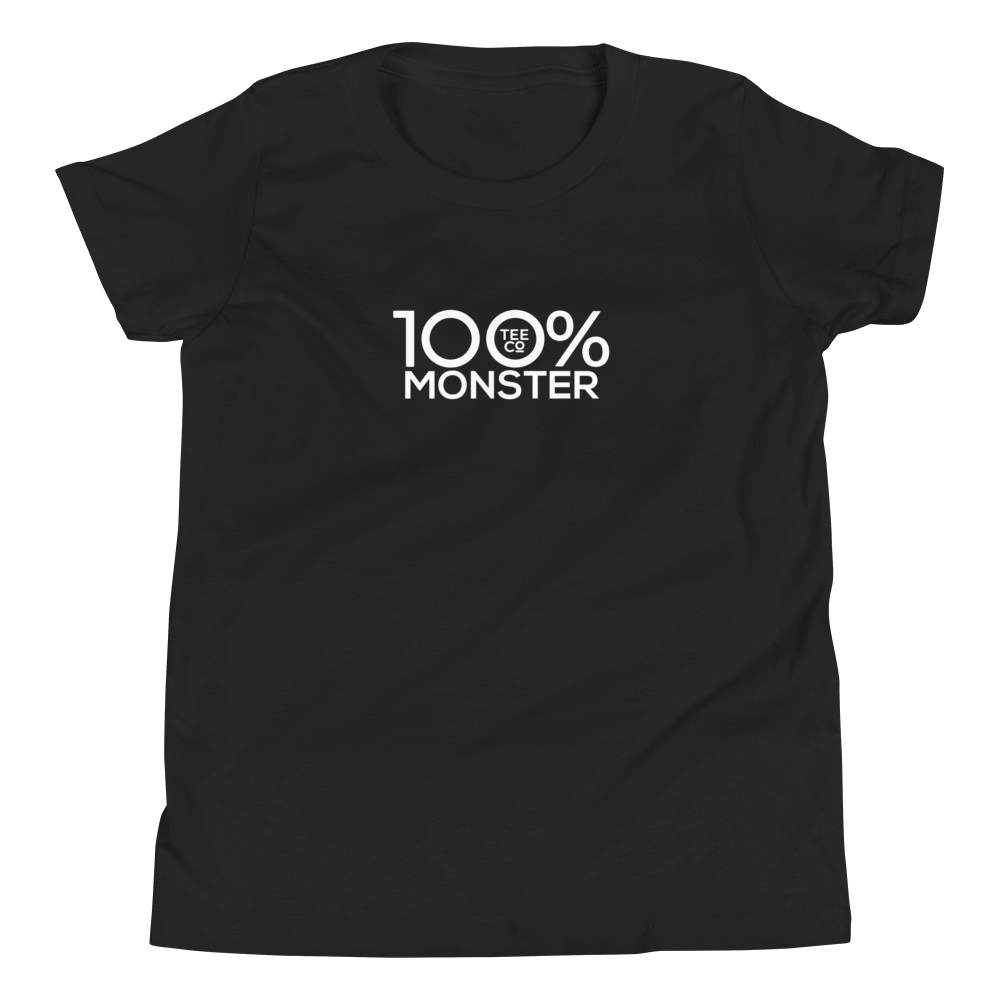 100% MONSTER Youth Short Sleeve Tee - 100 Percent Tee Company