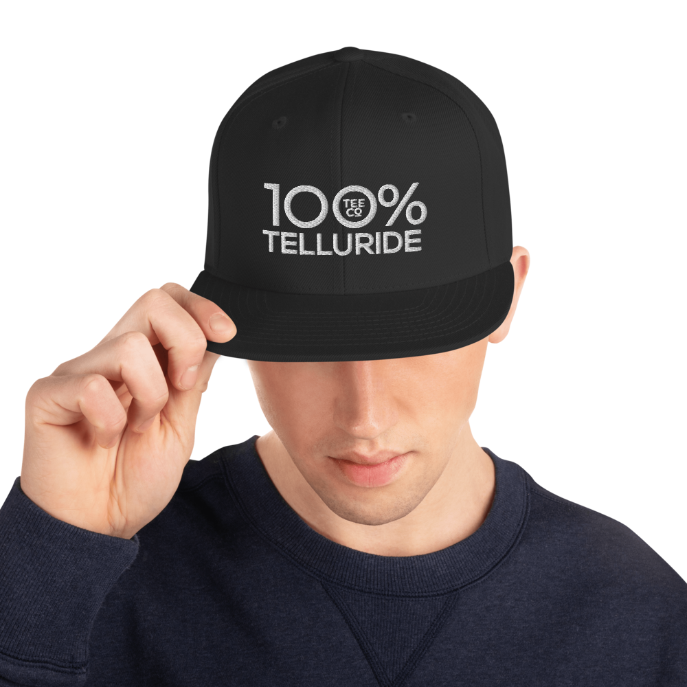 100% TELLURIDE Snapback Hat - 100 Percent Tee Company