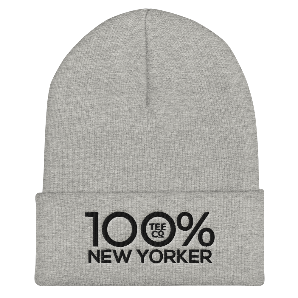 100% NEW YORKER Cuffed Beanie - 100 Percent Tee Company