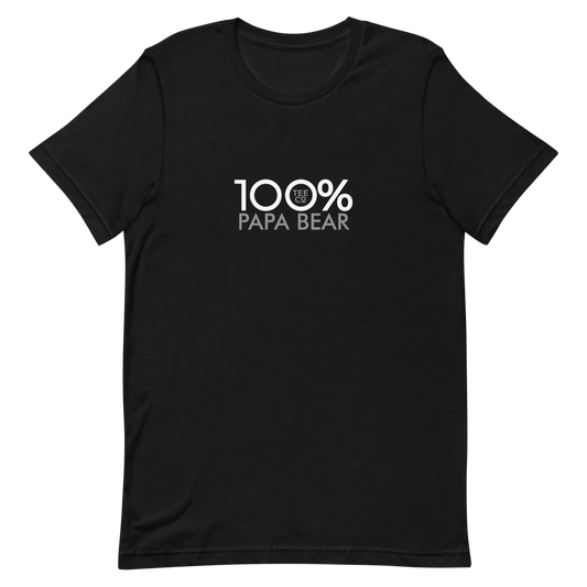 100% PAPA BEAR Short-Sleeve Unisex Tee