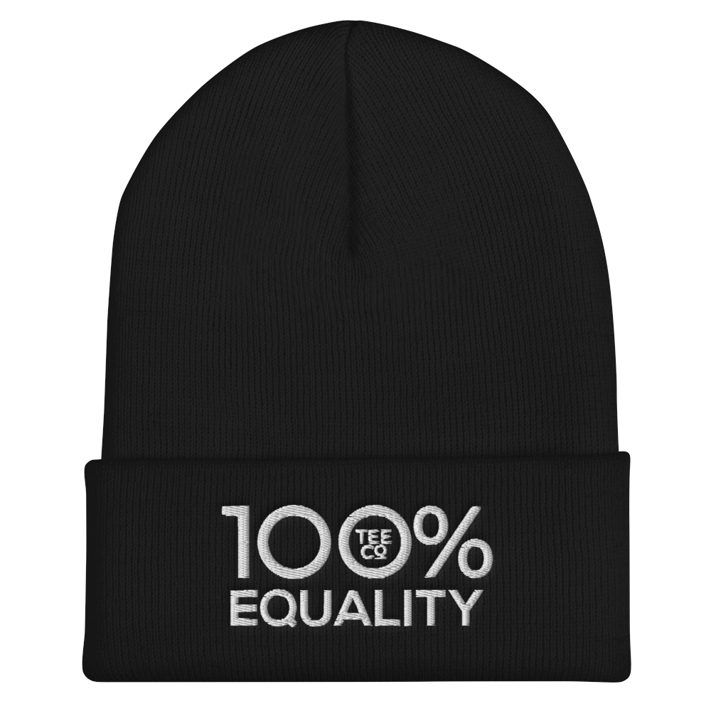 100% EQUALITY Cuffed Beanie - 100 Percent Tee Company