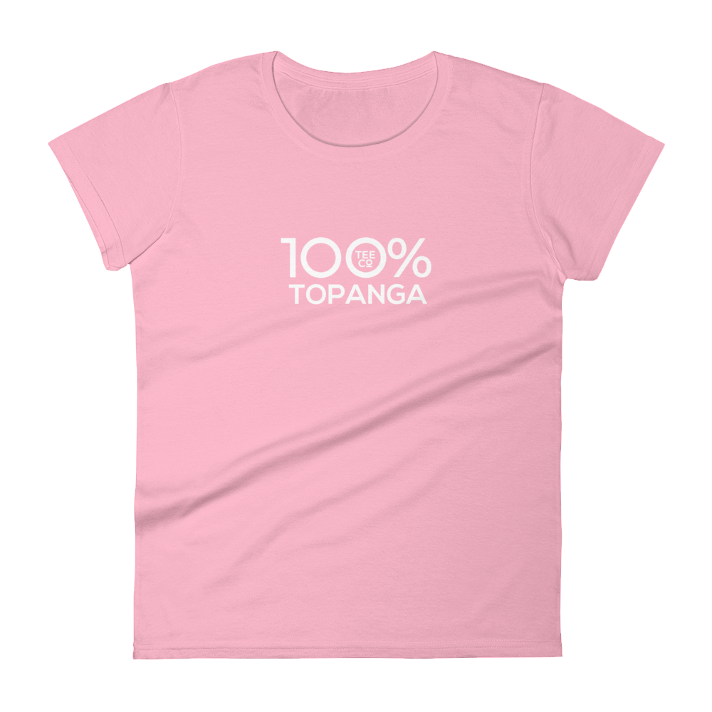 100% TOPANGA Women's Short Sleeve Tee - 100 Percent Tee Company