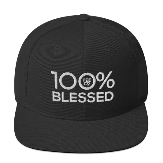 100% BLESSED Snapback Hat - 100 Percent Tee Company