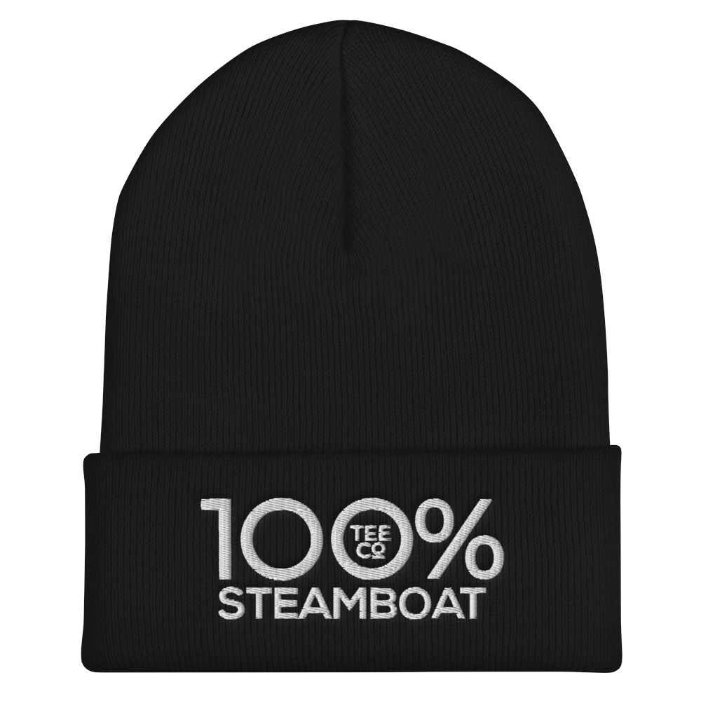 100% STEAMBOAT Cuffed Beanie - 100 Percent Tee Company