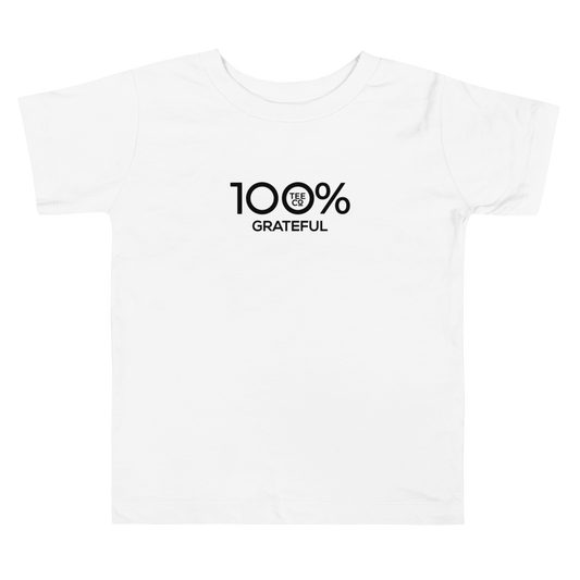 100% GRATEFUL Toddler Short Sleeve Tee - 100 Percent Tee Company