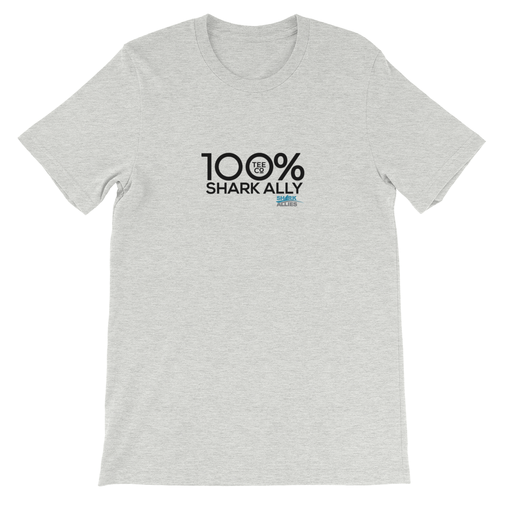 100% SHARK ALLY Short-Sleeve Unisex Tee to benefit Shark Allies - 100 Percent Tee Company