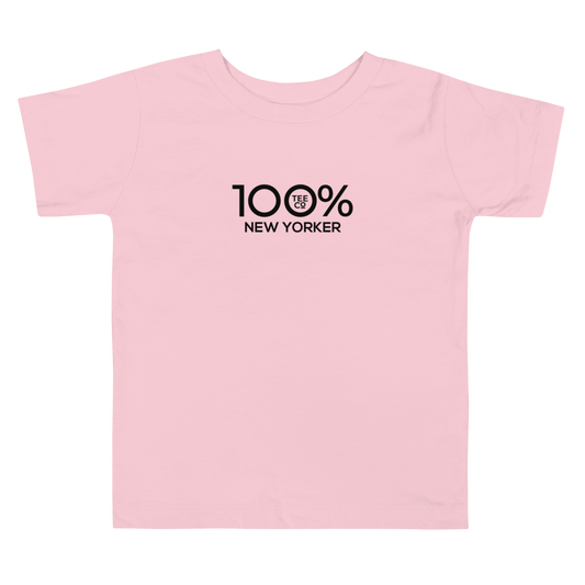 100% NEW YORKER Toddler Short Sleeve Tee - 100 Percent Tee Company