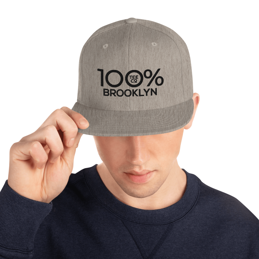 100% BROOKLYN Snapback Hat - 100 Percent Tee Company
