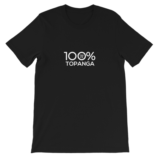 100% TOPANGA Short-Sleeve Unisex Tee - 100 Percent Tee Company