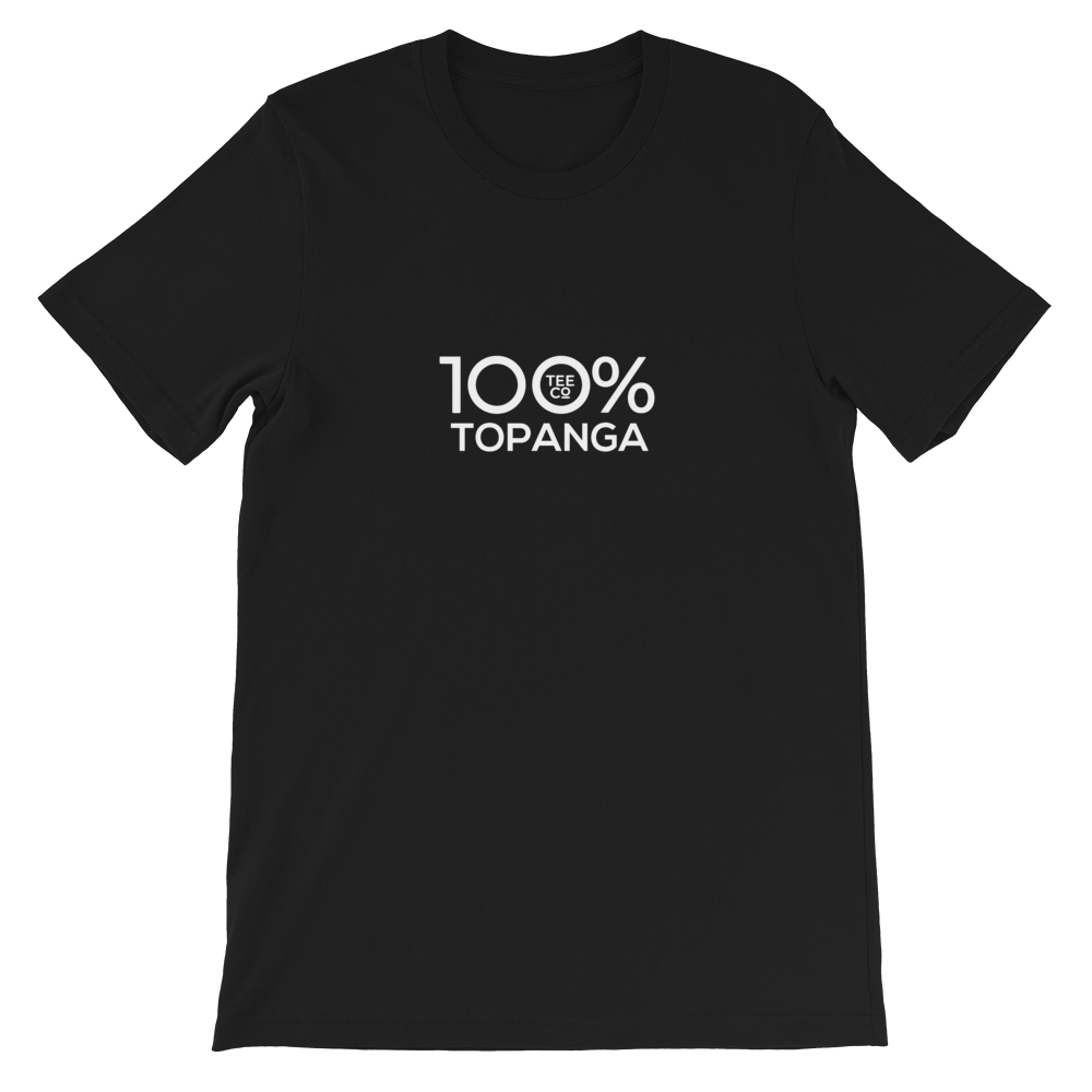 100% TOPANGA Short-Sleeve Unisex Tee - 100 Percent Tee Company