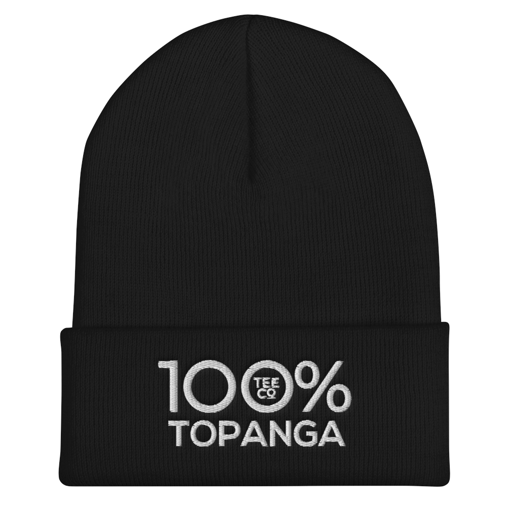 100% TOPANGA Cuffed Beanie - 100 Percent Tee Company