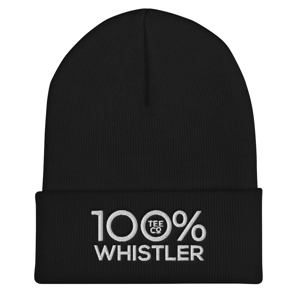 100% WHISTLER Cuffed Beanie - 100 Percent Tee Company